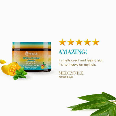 Mielle Mango & Tulsi Nourishing Leave-In Conditioner 12oz